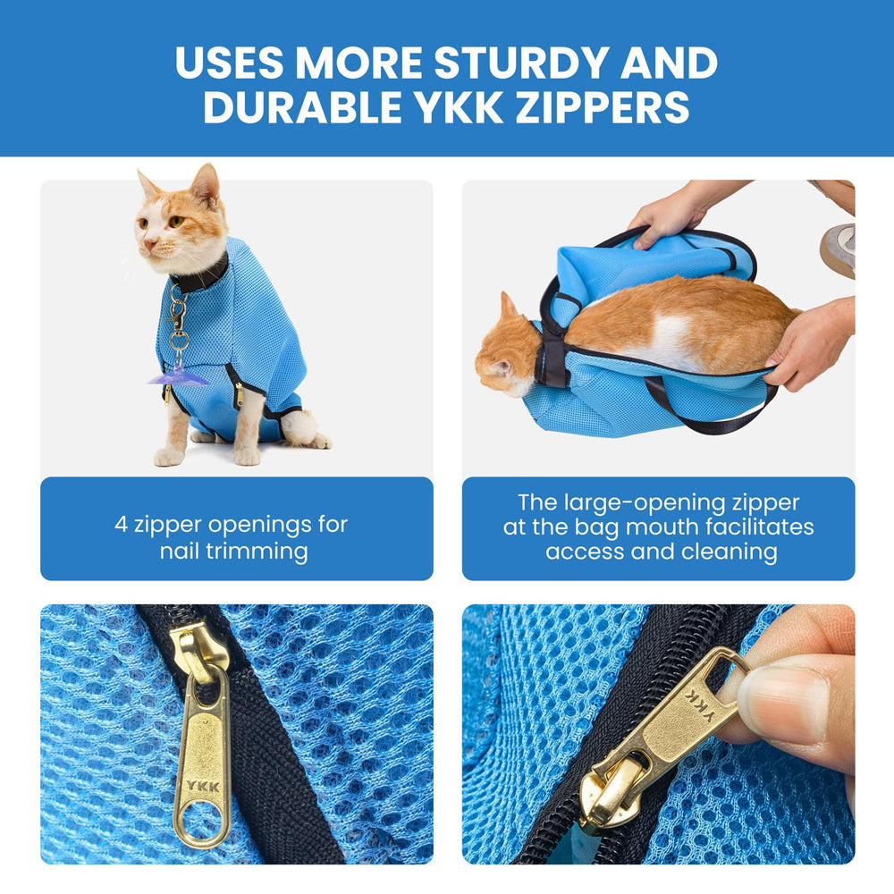 MIFNRO blue cat bathing bag color and visibility for travel