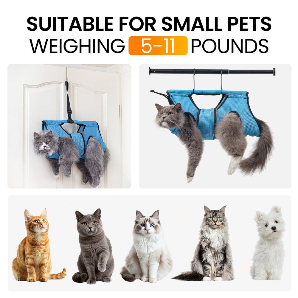 MIFNRO grooming hammock adjustable-height system reduces back strain