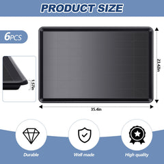 Mifoci durable black plastic crate liner with smooth edges for safety.