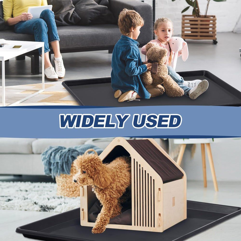 Mifoci versatile tray doubles as plant saucer or pad in home.