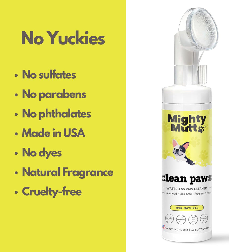 Mighty Mutt hypoallergenic formula is gentle on sensitive paws.