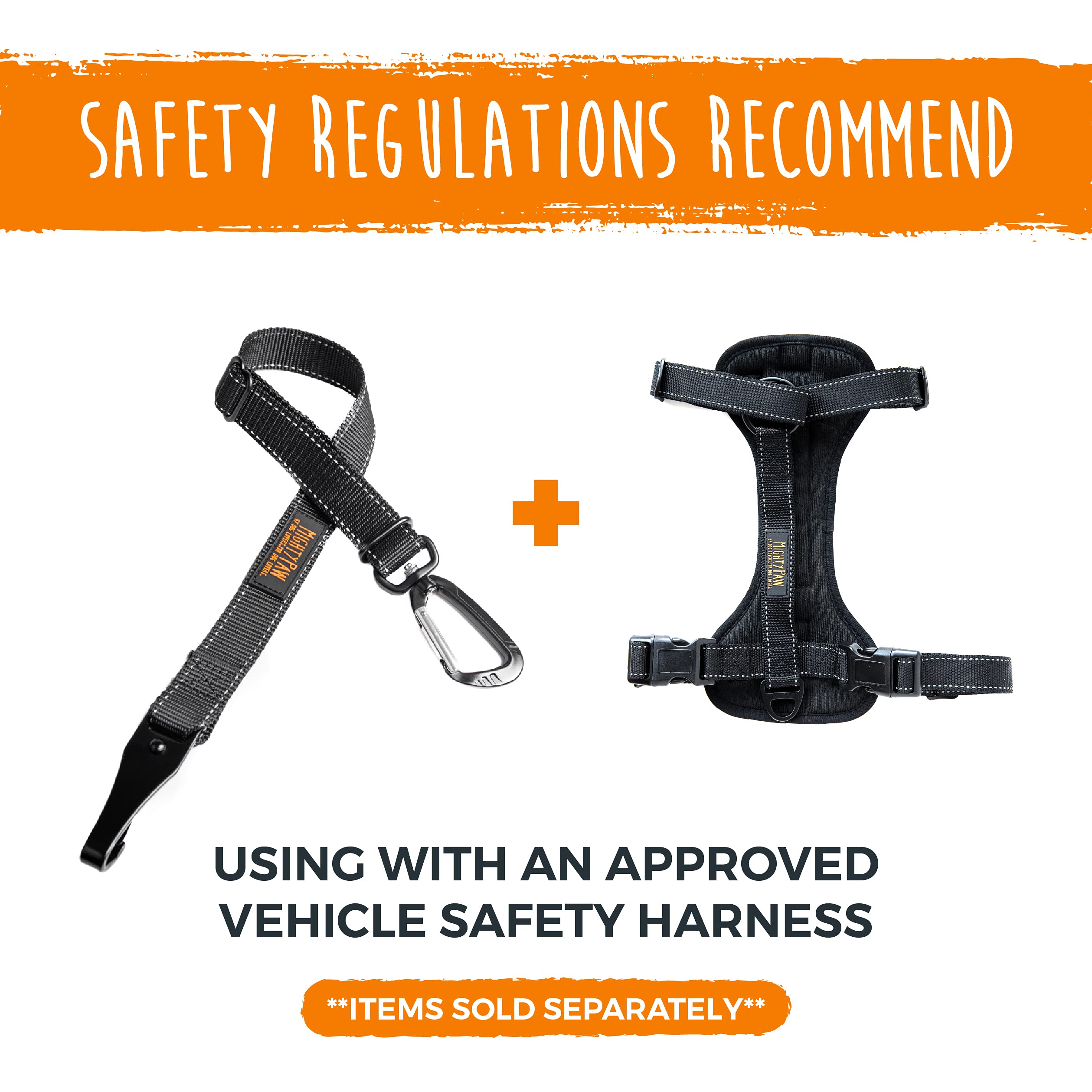 Mighty Paw aviation-grade carabiner offers heavy-duty strength and quick release.
