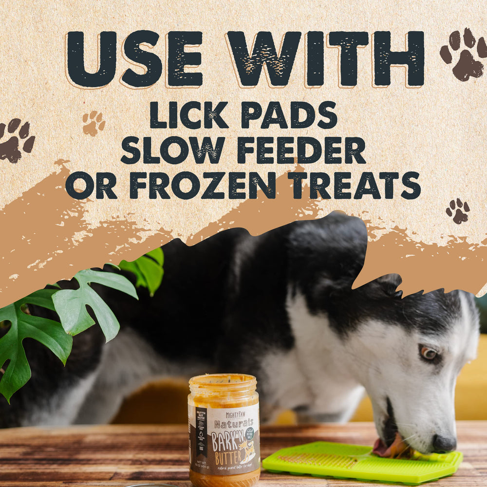 Mighty Paw Bark’n Butter usa-made badge emphasizes local manufacturing.