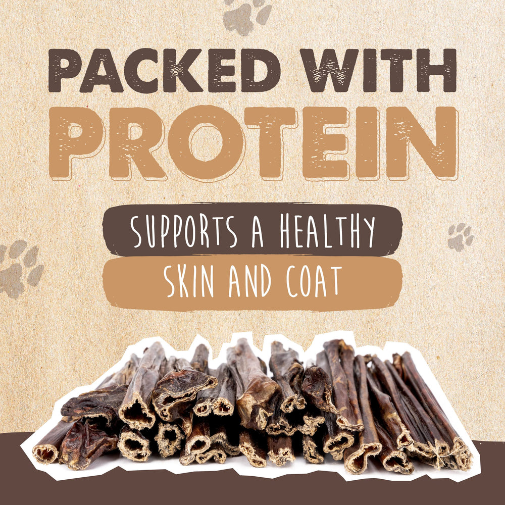 Mighty Paw Beef Gullet Sticks 6in, rawhide-free alternative for dogs