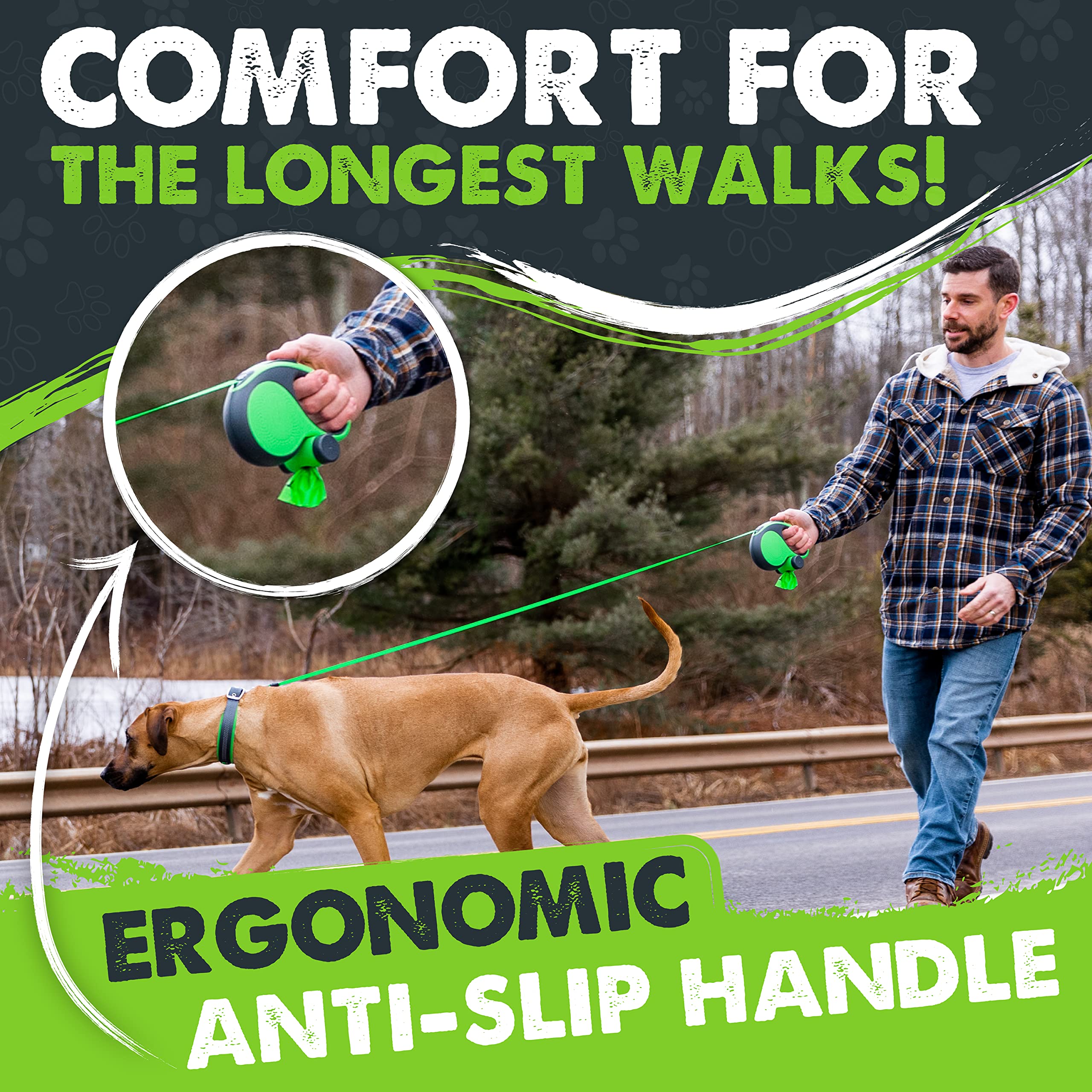 Mighty Paw bonus eco poop bags included for convenient cleanup.
