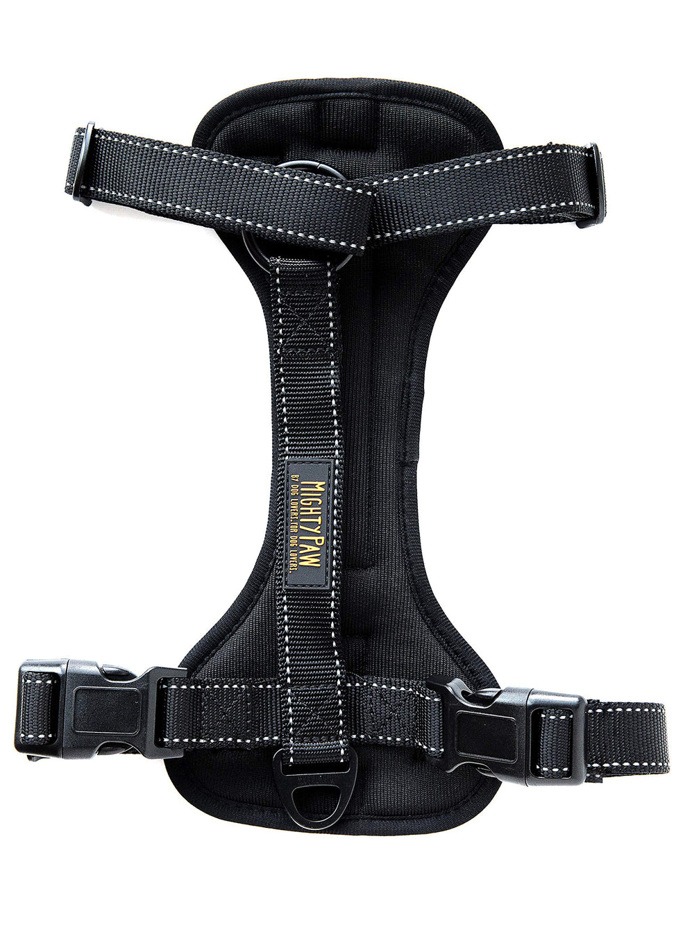 Mighty Paw dog car harness front attachment for secure front leash control on car trips