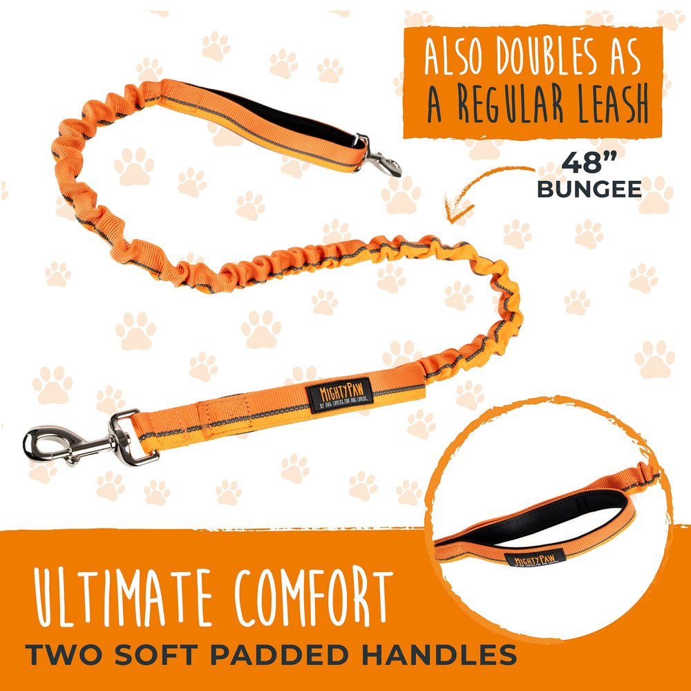 Bright orange color increases visibility during dawn or dusk walks.