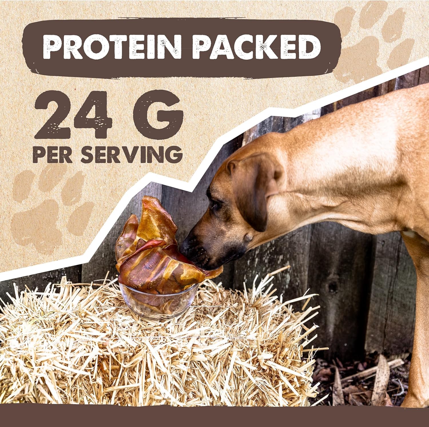 Mighty Paw pig ears offer a healthier alternative to bleached rawhide chews.