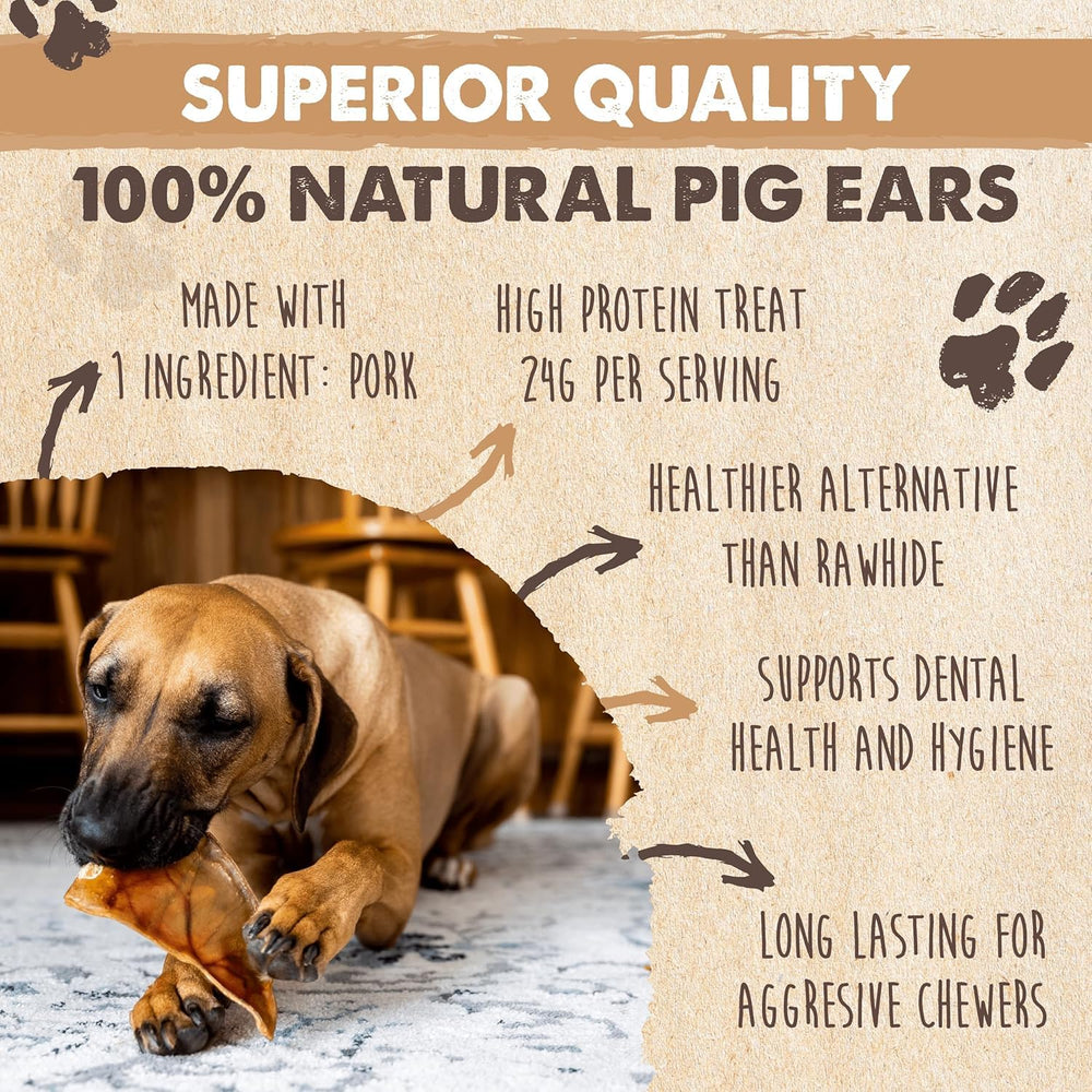 Mighty Paw Half Pig Ears five-inch ear