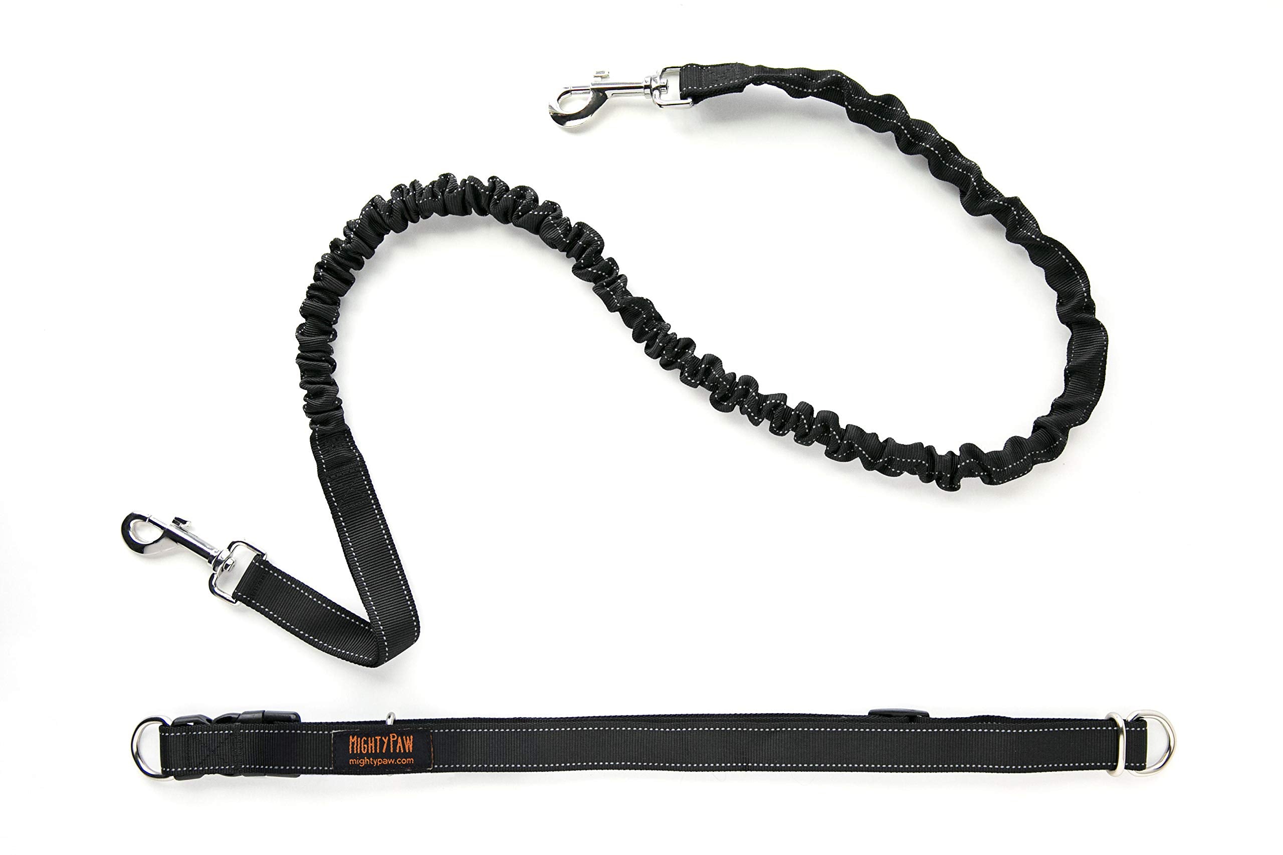 Mighty Paw Hands Free Dog Leash setup showcasing hands-free walking convenience.
