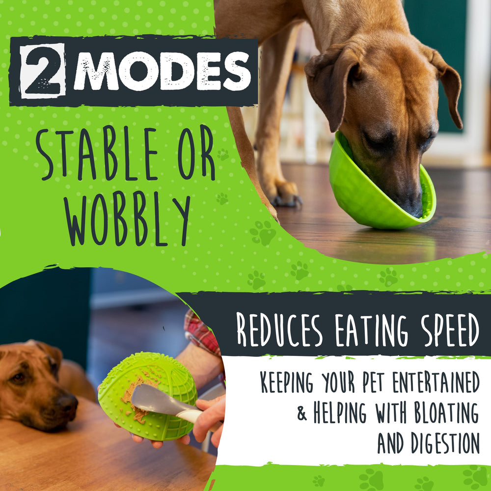 Mighty Paw lick bowl with four textures for enhanced licking sessions