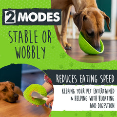 Mighty Paw lick bowl with four textures for enhanced licking sessions