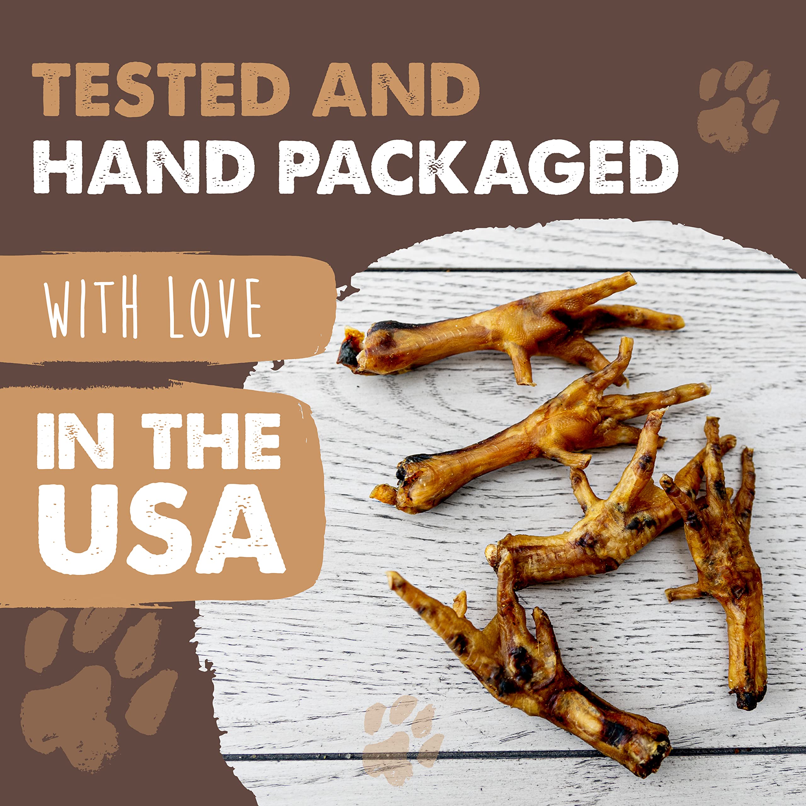 Dogs enjoy Mighty Paw Naturals Chicken Feet crunch as rewards