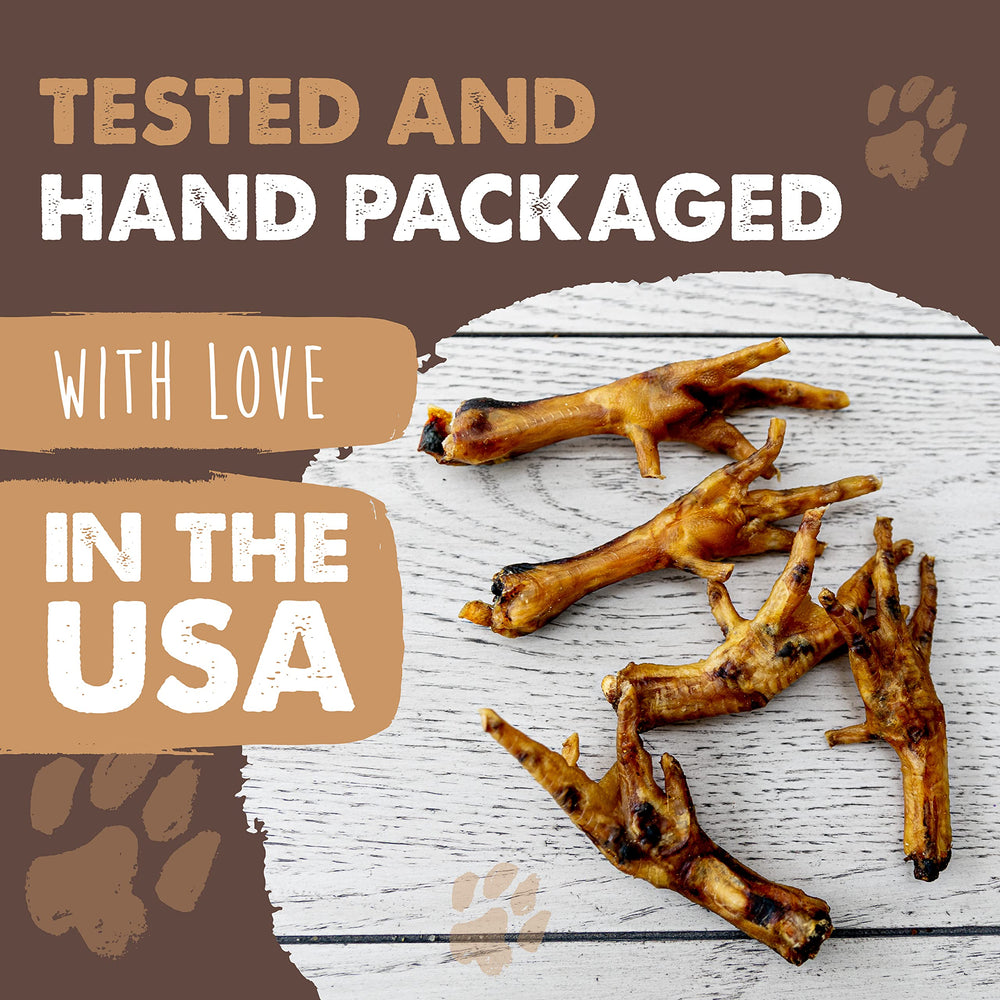 Dogs enjoy Mighty Paw Naturals Chicken Feet crunch as rewards