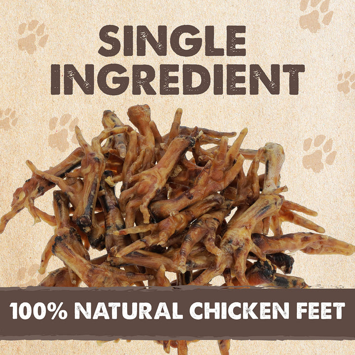 Mighty Paw Naturals Chicken Feet dried crunchy texture ideal for chewing