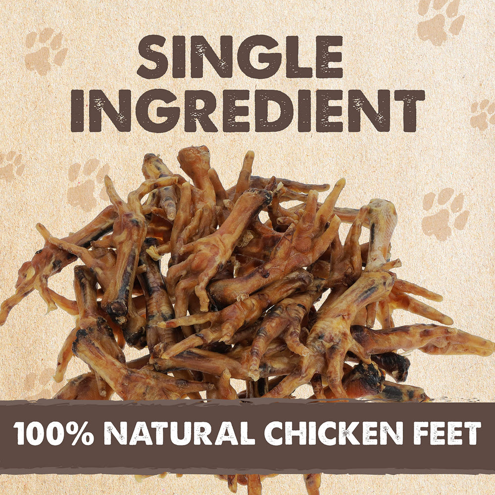 Mighty Paw Naturals Chicken Feet dried crunchy texture ideal for chewing