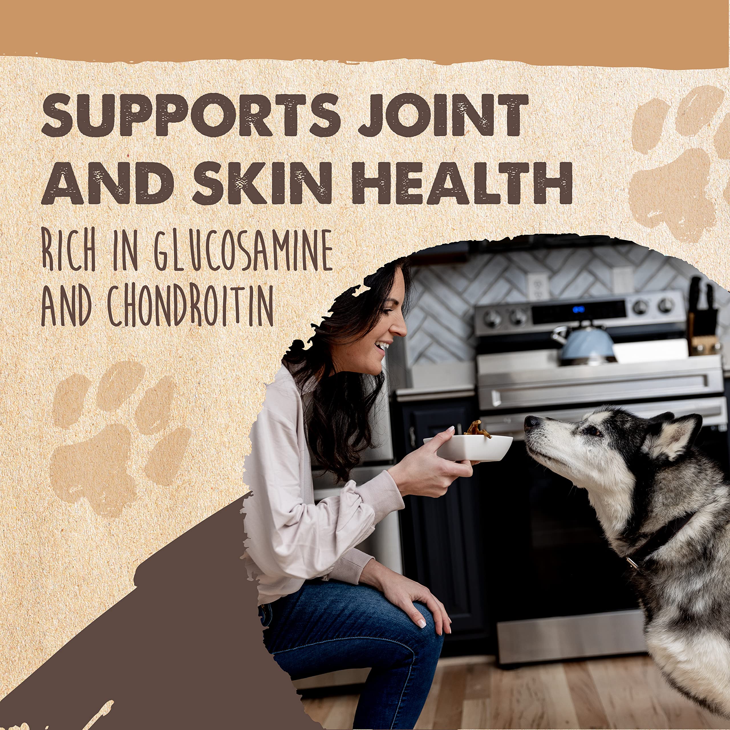 Single-ingredient Mighty Paw Naturals Chicken Feet simplify dog treats