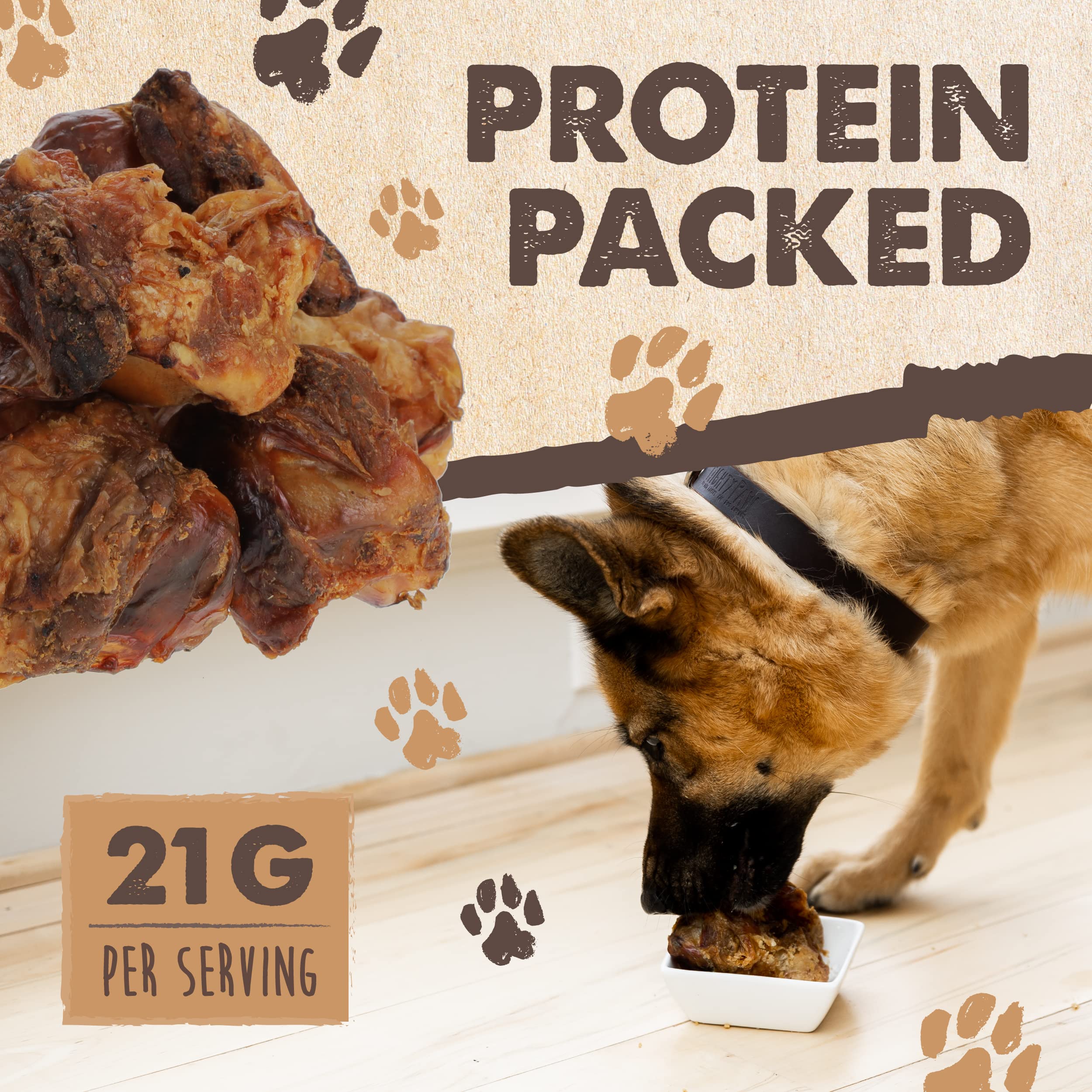 Mighty Paw Naturals packaging in USA highlighting hand-made production