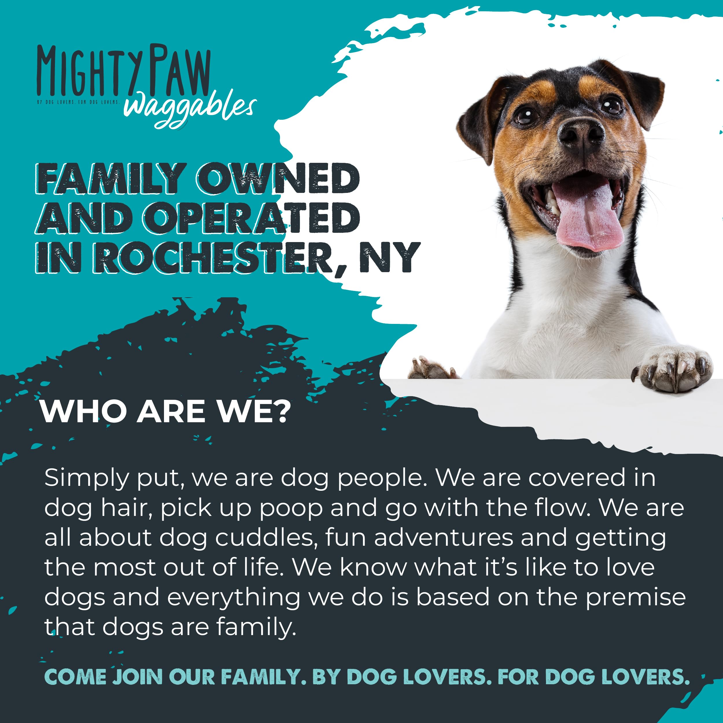 Mighty Paw packaging with USA-made badge conveys trusted quality.