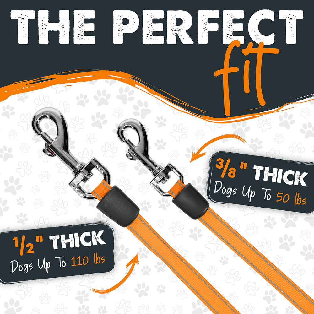 Mighty Paw quick-lock brake for effortless length control.