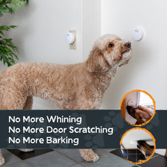 Mighty Paw Smart Bell puppy potty training close-up.