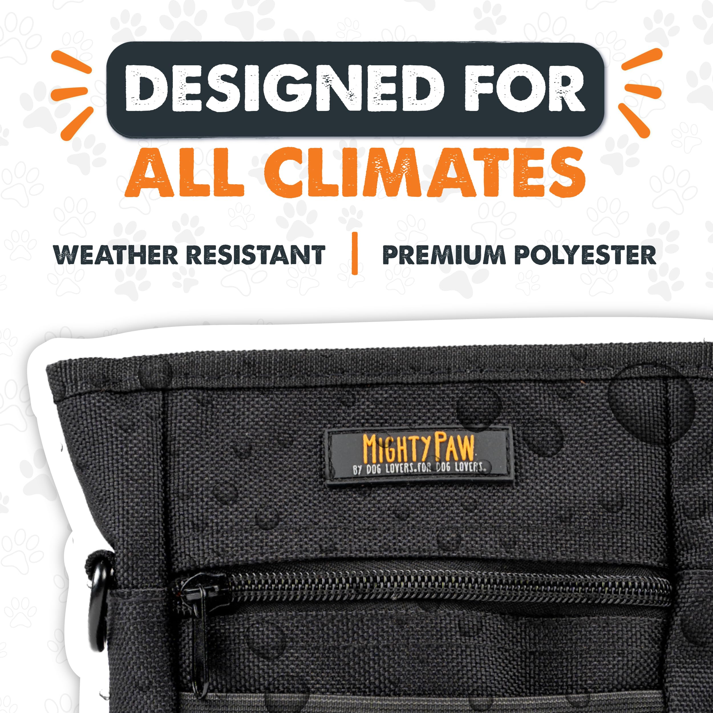 Mighty Paw compact design fits in hand for quick access