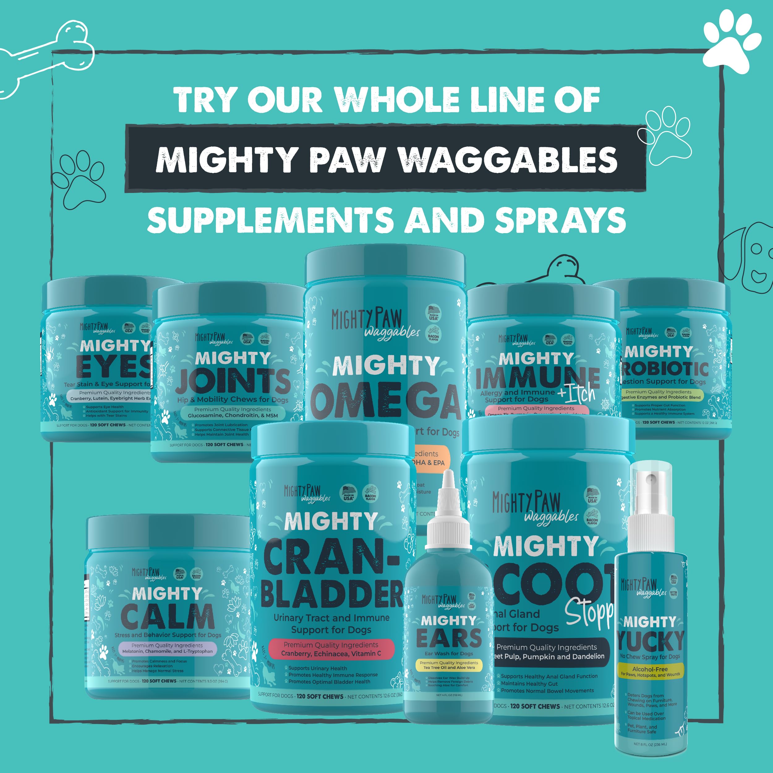 Active dogs may benefit from consistent daily chews