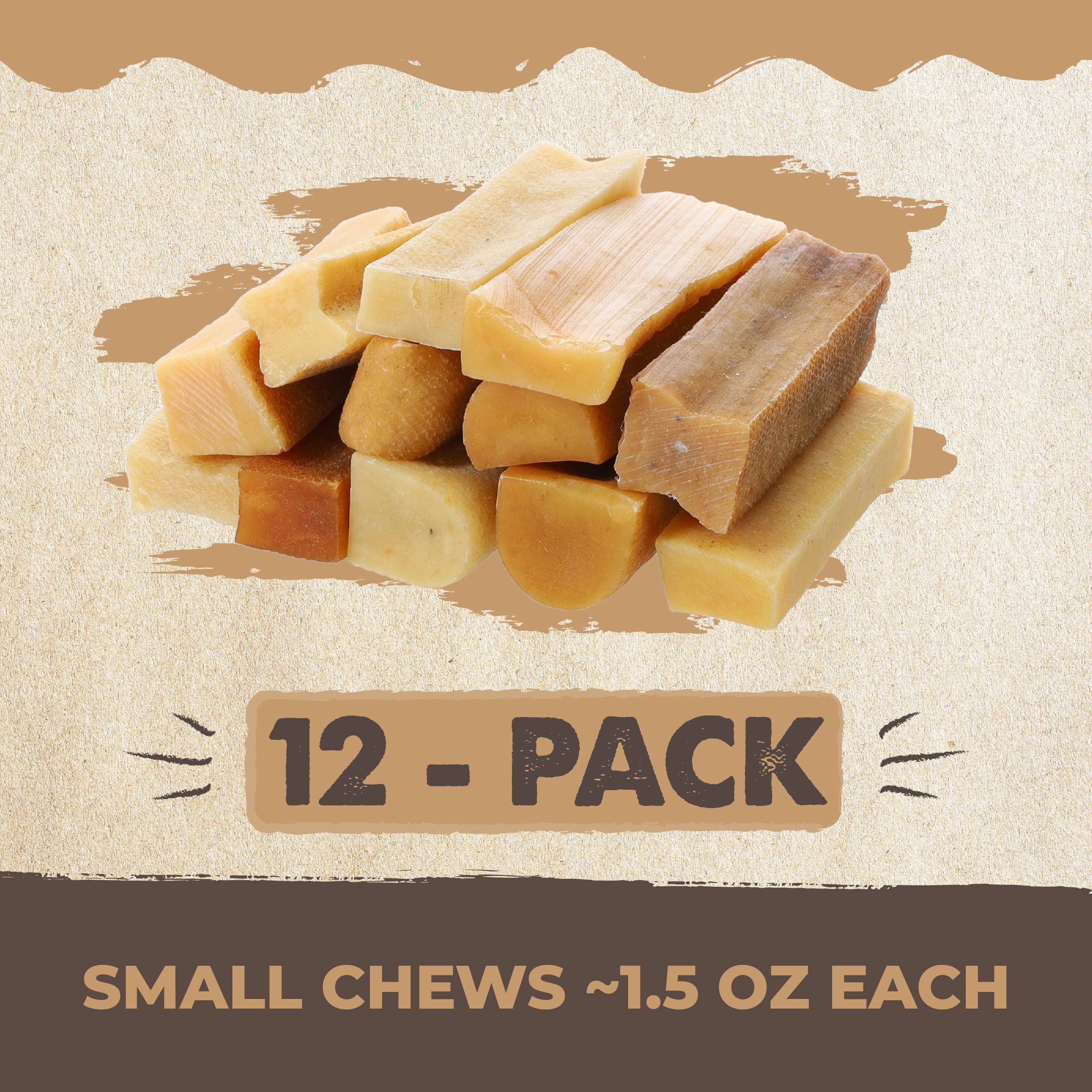 Mighty Paw Yak Cheese Chews durable bite closeup demonstrates long-lasting entertainment.