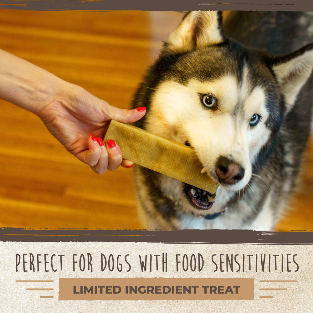 Mighty Paw Yak Cheese Chews ingredients label, simple and natural