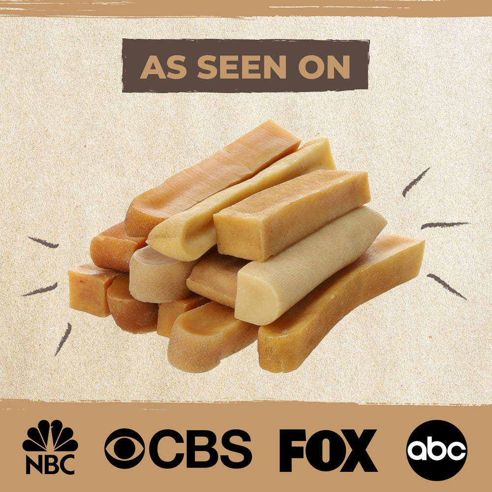 Mighty Paw Yak Cheese Chews suitable for puppies and power chewers.