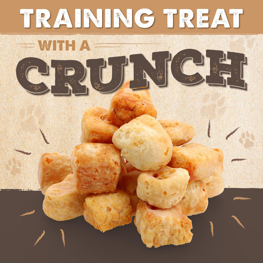 Mighty Paw Yak Cheese Puffs for power-chewers shown as a durable snack.