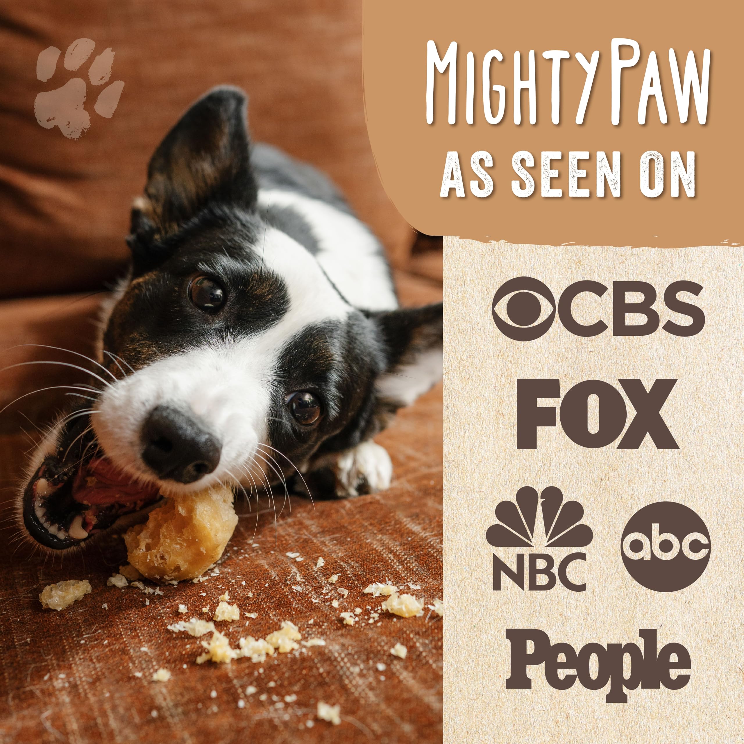 Mighty Paw Yak Cheese Puffs odorless option for low-aroma snacking indoors.