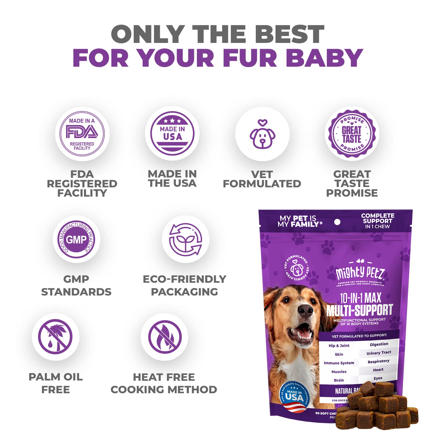 Mighty Petz MAX hip and joint mobility support