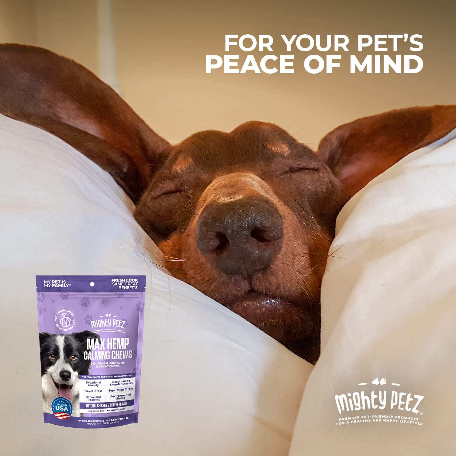 Product label shows vet formulation and safety in production.