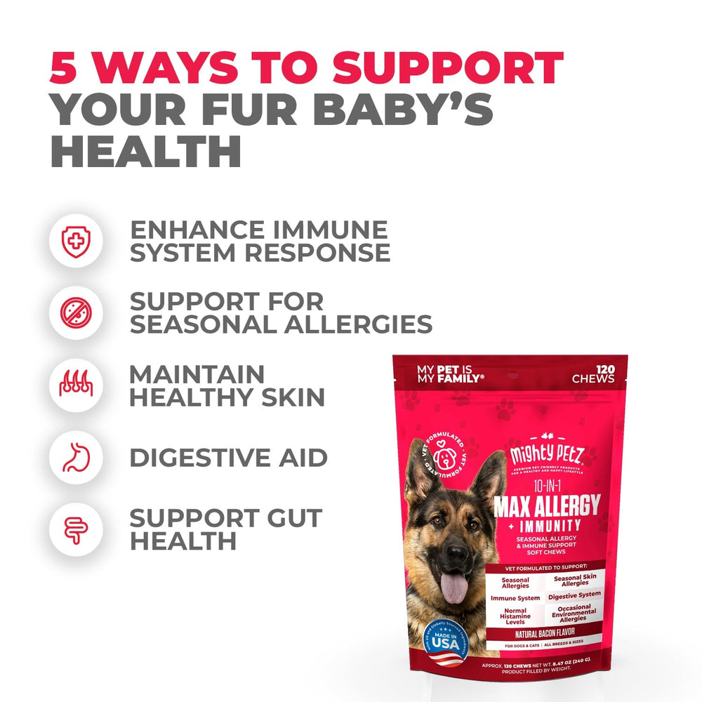 Mighty Petz MAX third-party tested formula with artificial colors-free