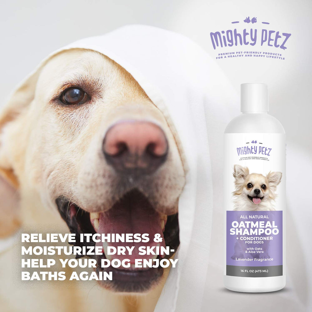 Mighty Petz lavender scent enhances bath time for dogs