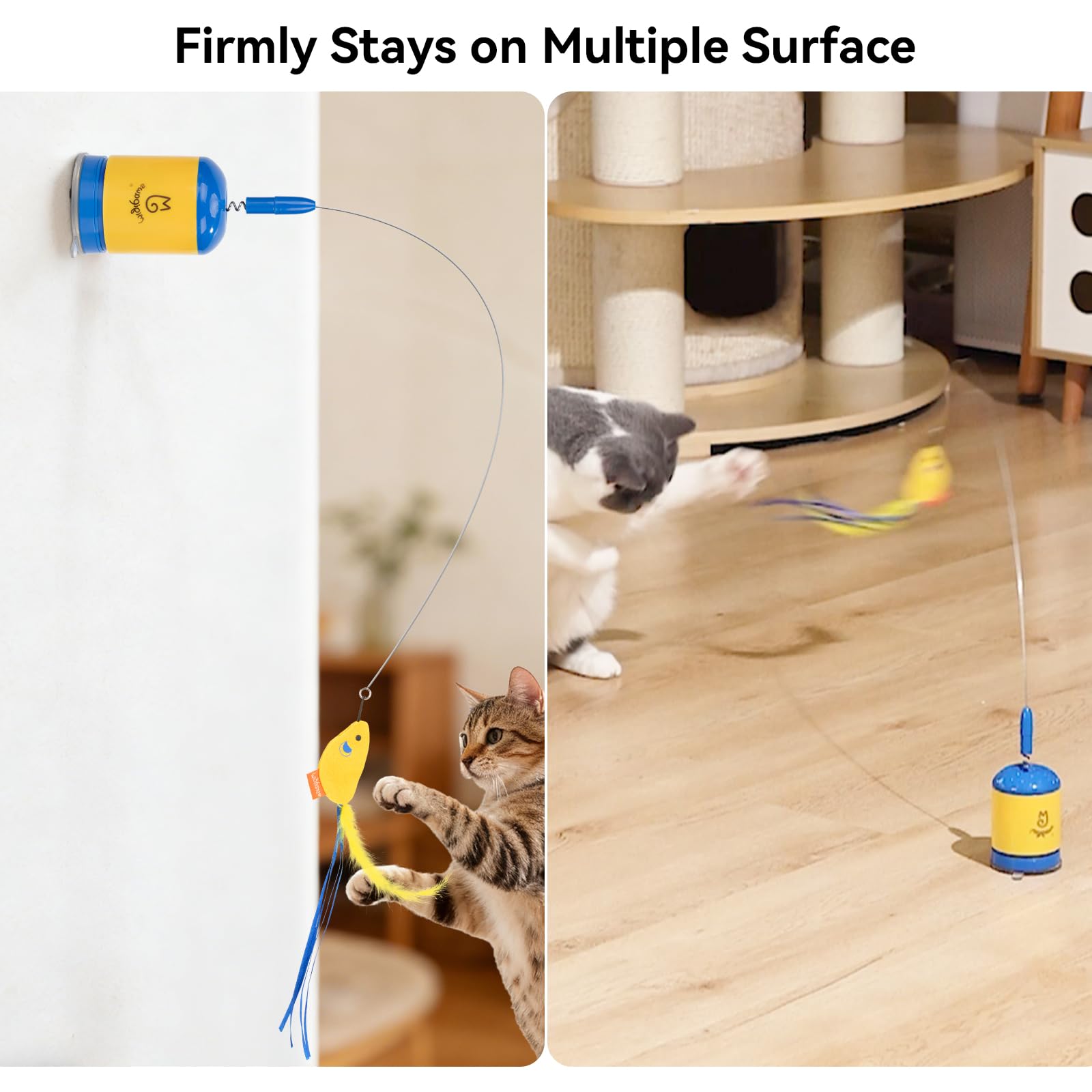 Migipaws bendable wire design enables unpredictable movements during chase