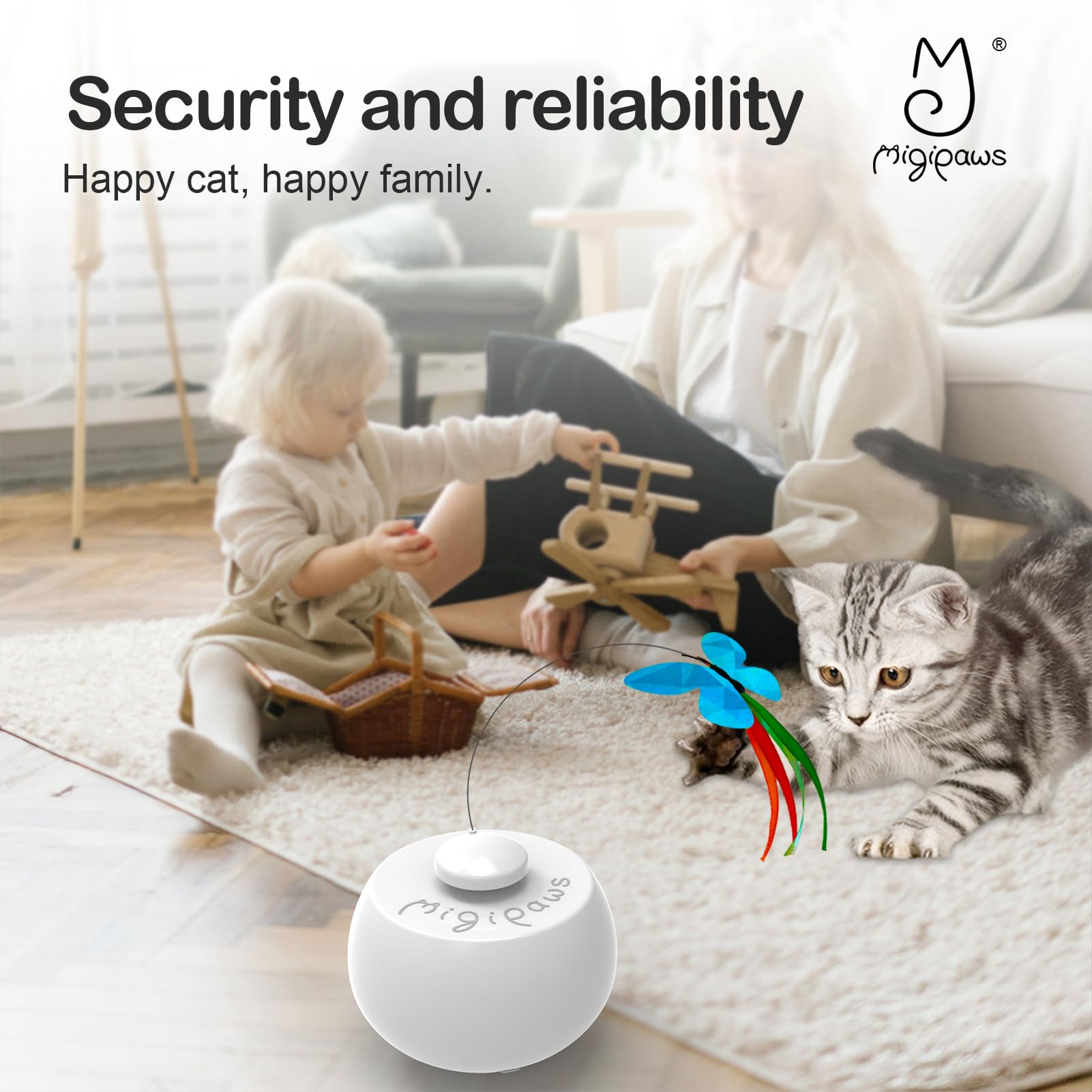 Migipaws three replacements included for longer playtime.