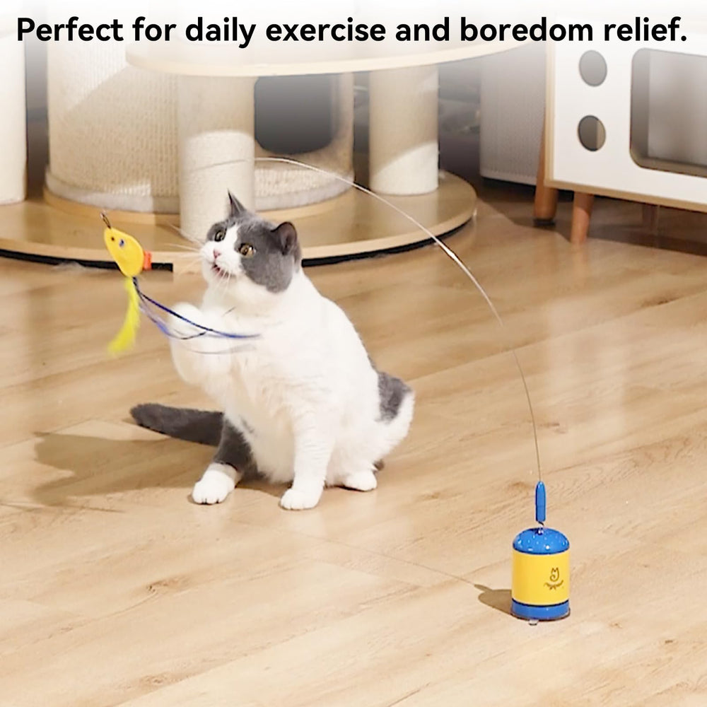 Migipaws spring-loaded base strengthens the wand during strong pulls