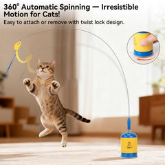 Migipaws teaser wand 70cm wire expands play area for bigger hunts
