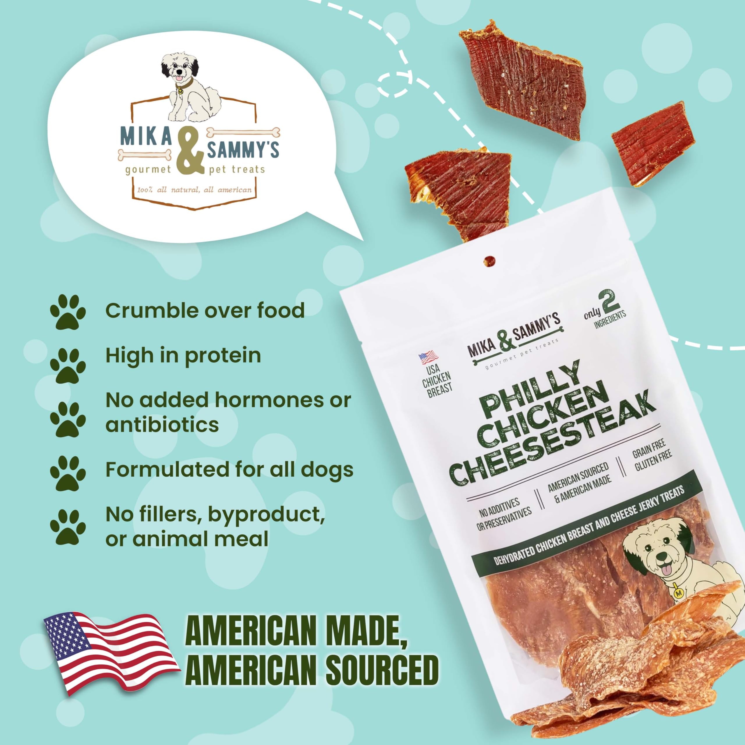 Gluten-free and grain-free badge signals gentle digestion for sensitive dogs.