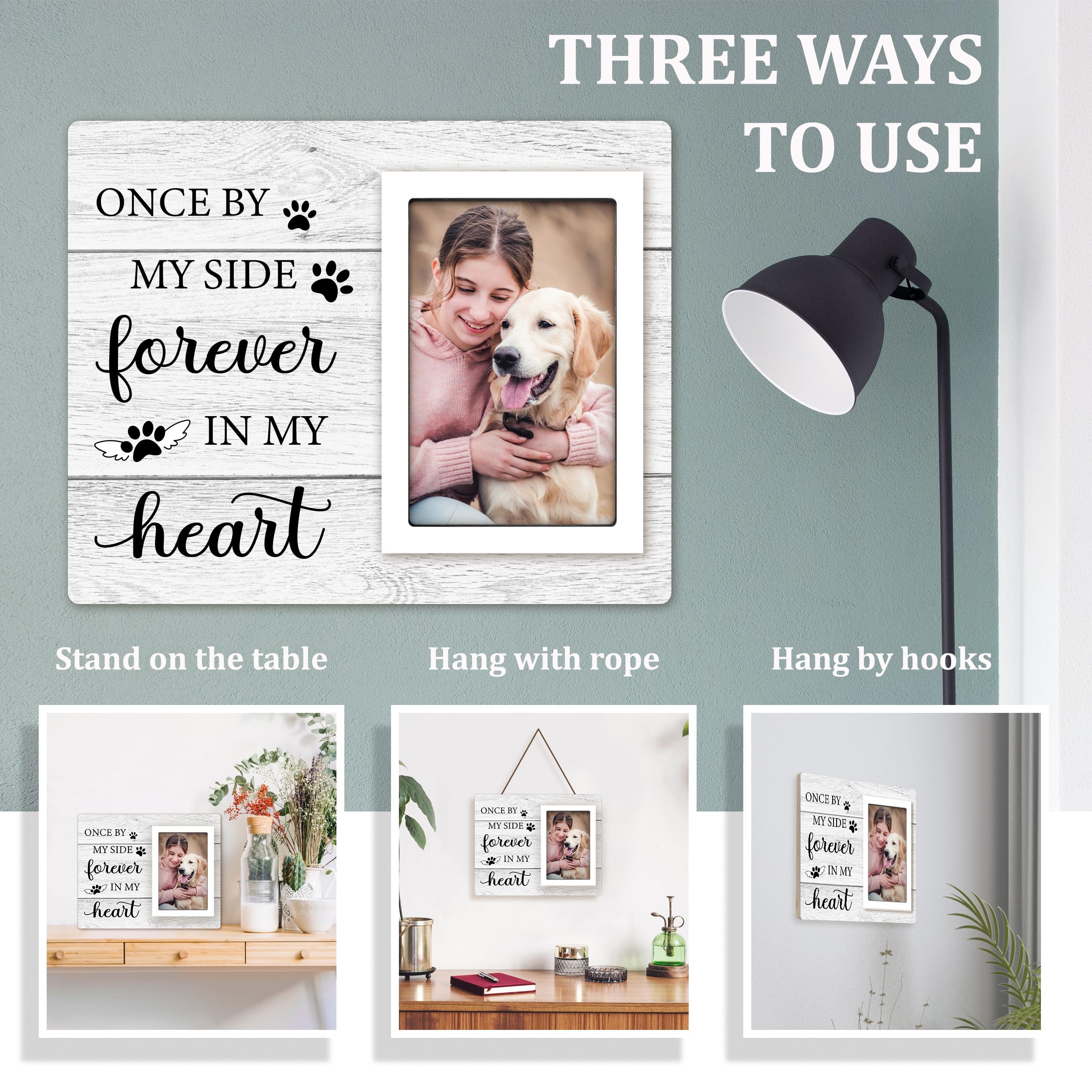 Milcier elegant frame for pet loss remembrance and comfort