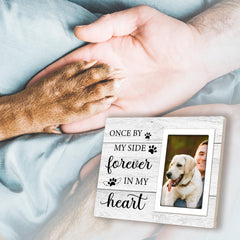 Milcier wood and acrylic memory frame protects photos beautifully