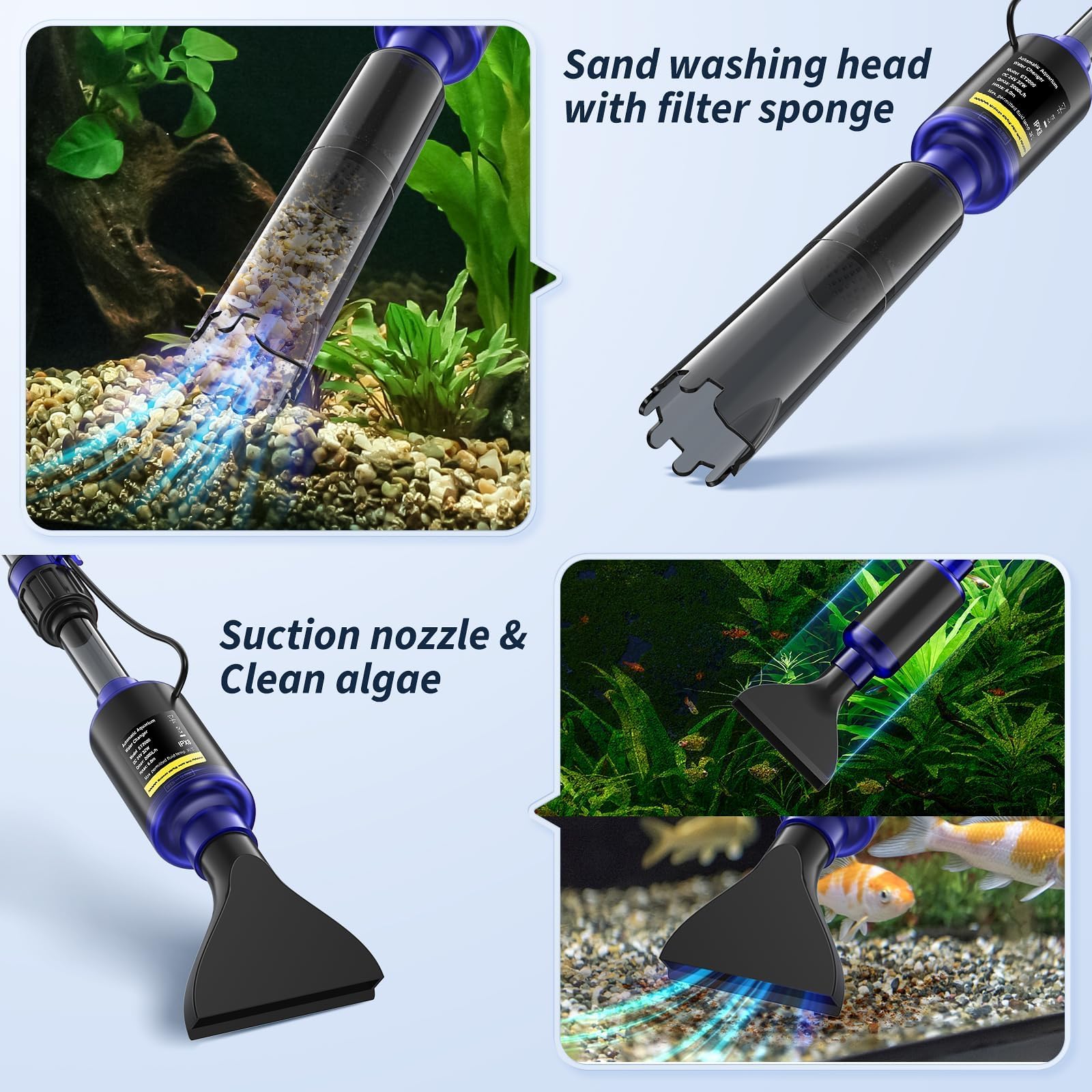 Mildhug 530GPH water pump delivers strong, steady suction.
