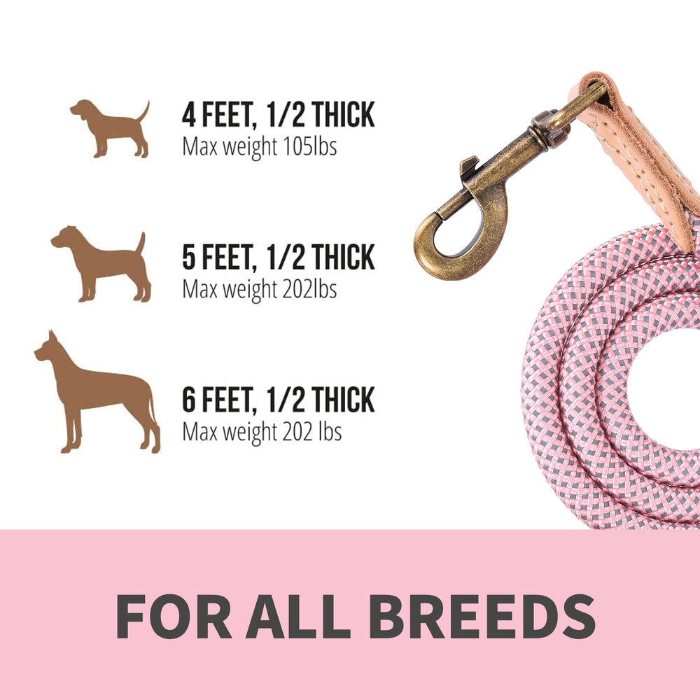 Mile High Life pink leash ideal for medium to large dogs.