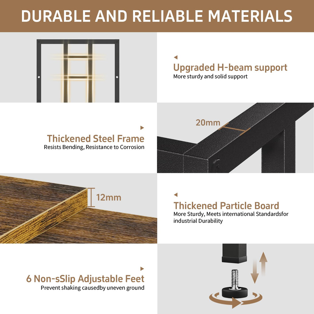 MILEFA reinforced h-beam side supports enhance rigidity and stability.