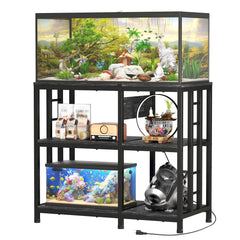 MILEFA reinforced stand bottom storage area keeps accessories organized