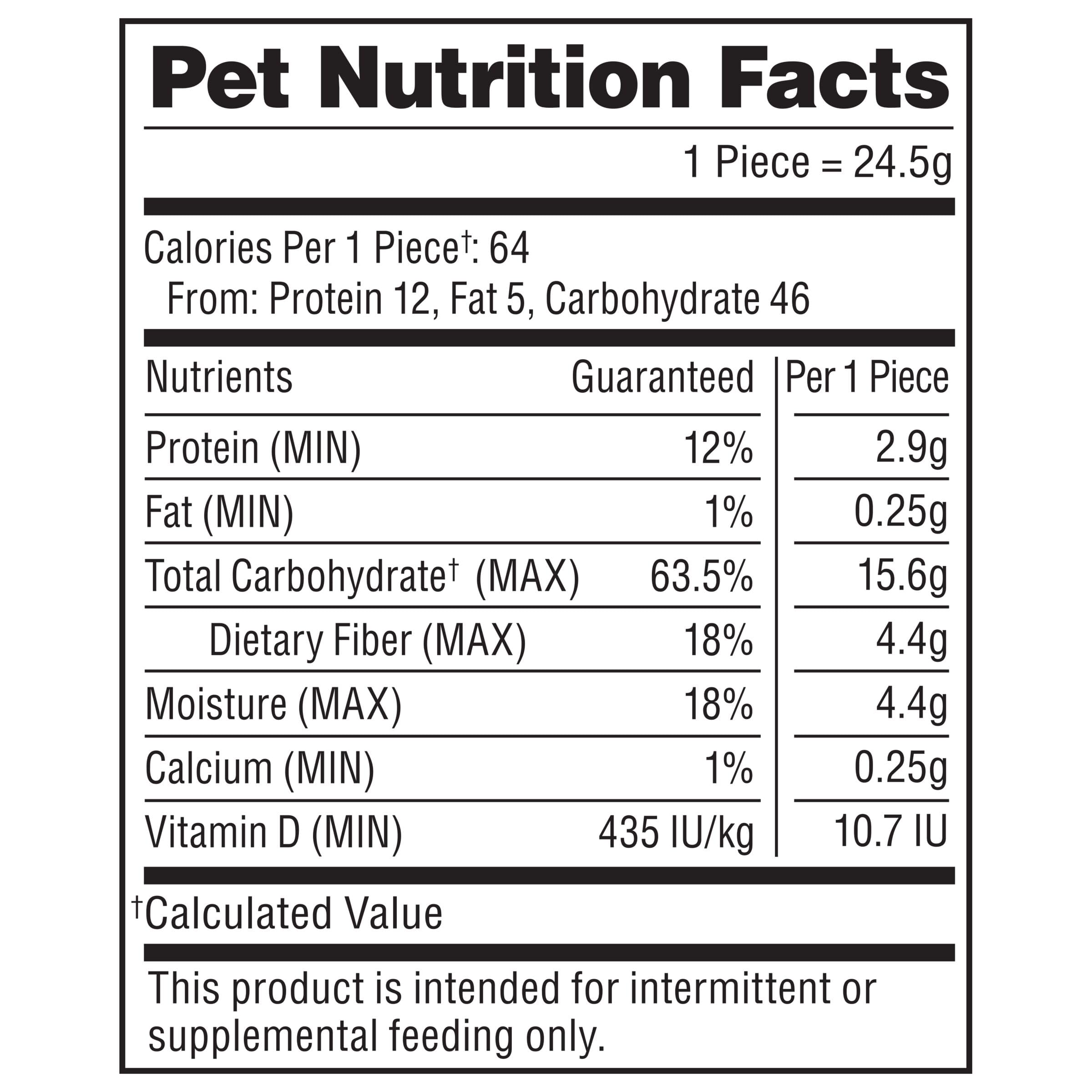 Milk-Bone Brushing Chews package shows 35 chews for daily routines.