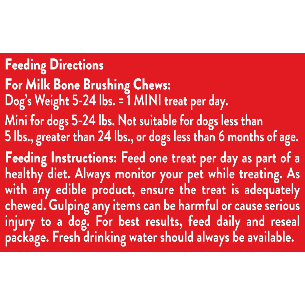 Milk-Bone Brushing Chews contain no fillers or artificial flavors.