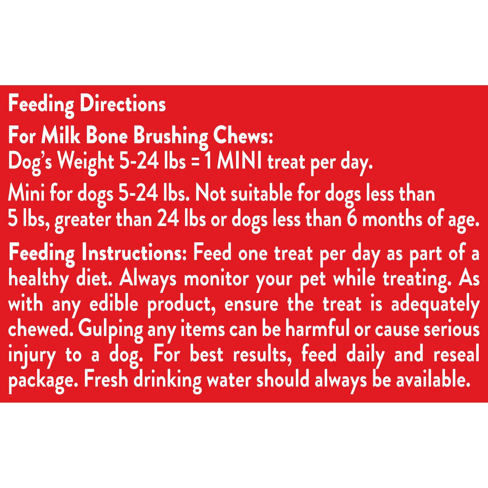 Milk-Bone Brushing Chews suitable for small to medium dogs 25-49 lbs.